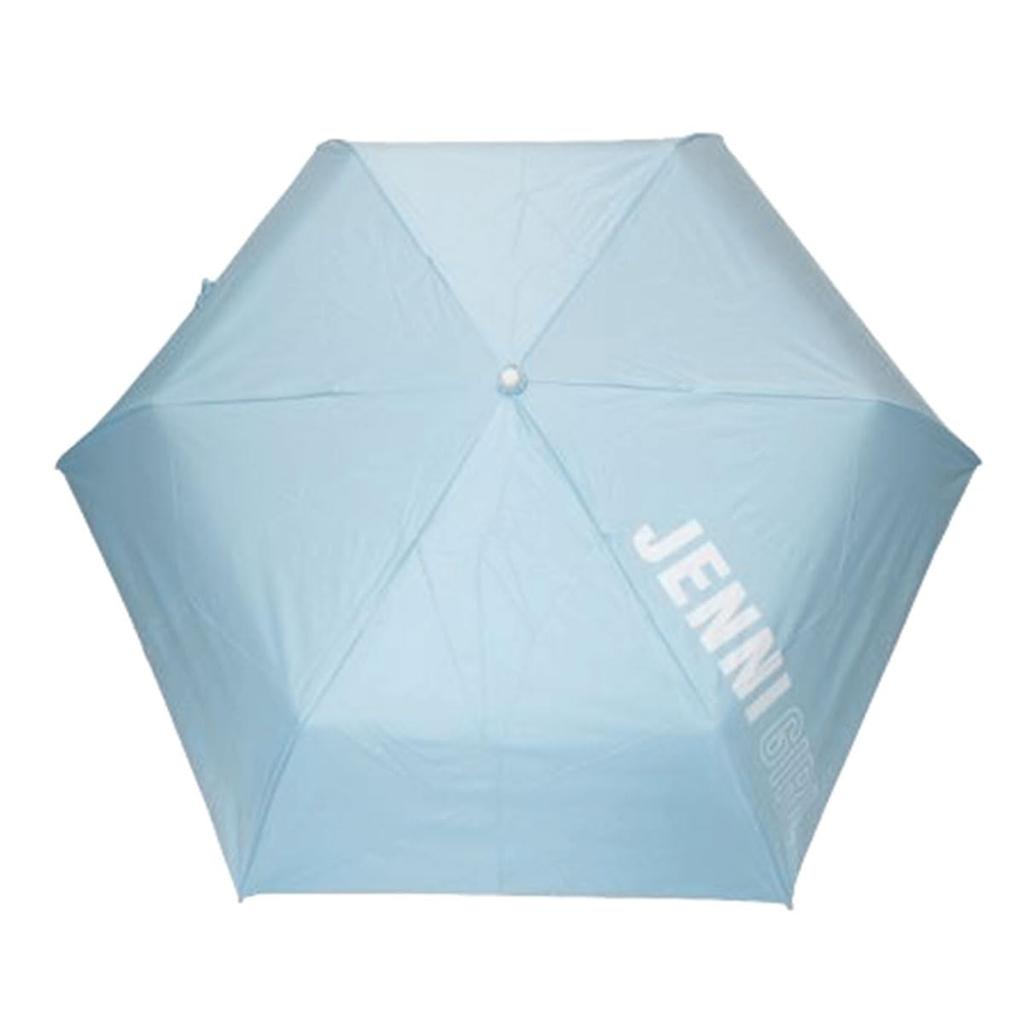 JENNI Rain and Sunny Folding Folding 10003502 Girls' Umbrella, Umbrella, Umbrella, Umbrella, Simple, Stylish, Cute, School, Girls, 55cm, Blue,