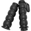Black 1" Motorcycle Handlebar Hand Grips w/Throttle Compatible with Sportster 883 Street Bike Dirt Bike Cruiser and Chopper (Black Flat Angle)
