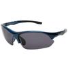 Hodogaya Denshi Hanbai Men's Polarized Sports Sunglasses for Running Cycling Fishing Driving UV Protection HSG-S05-BSMP Navy Frame Smoke Lens