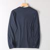 Original Order Tail Goods Early Autumn Cotton Embroidered Comfortable Breathable round Neck T-shirt Men's Loose All-Match Long sleeve Bottoming Shirt