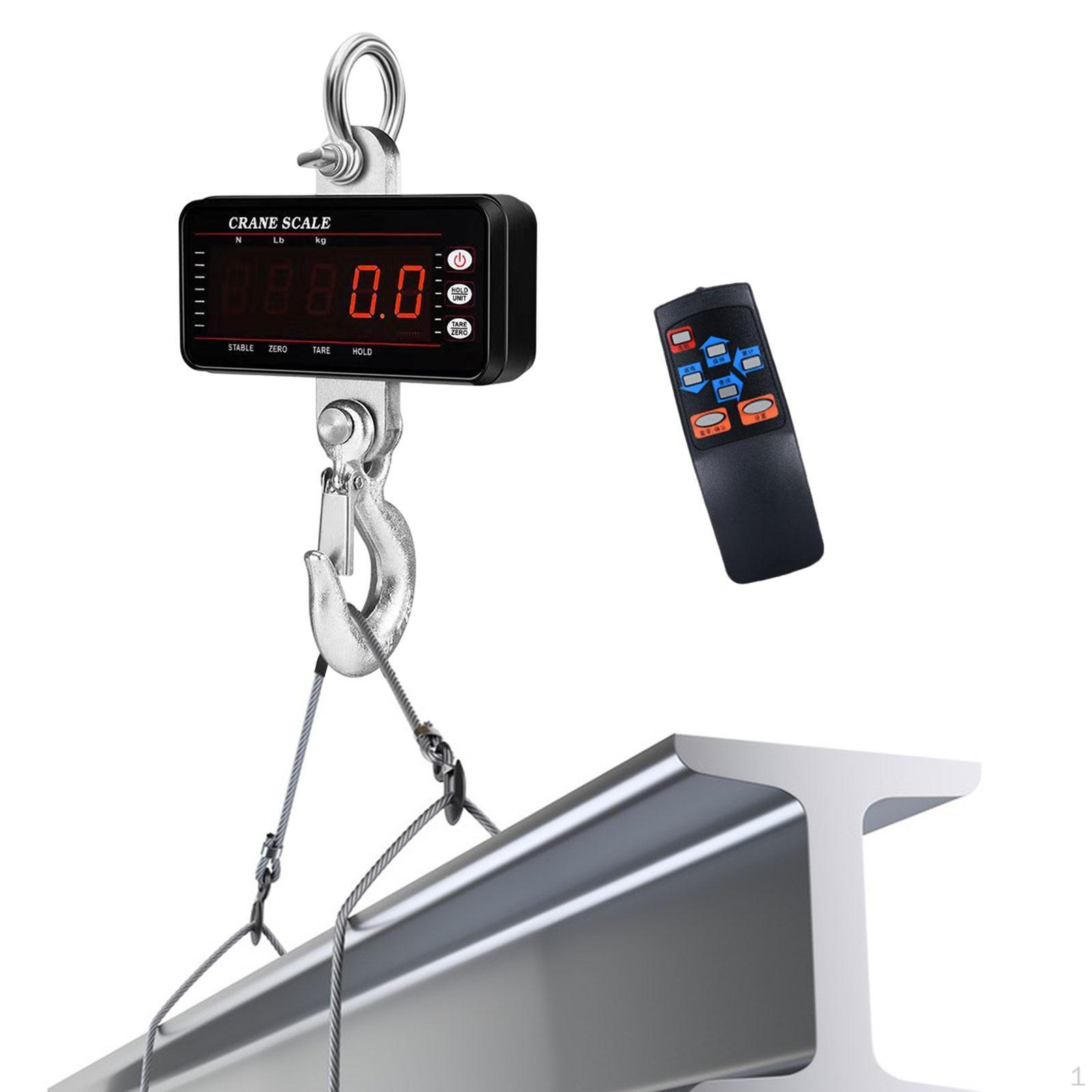 

1000 кг цифрові підвісні ваги Компактний портативний кран для важких умов будівництва чорний