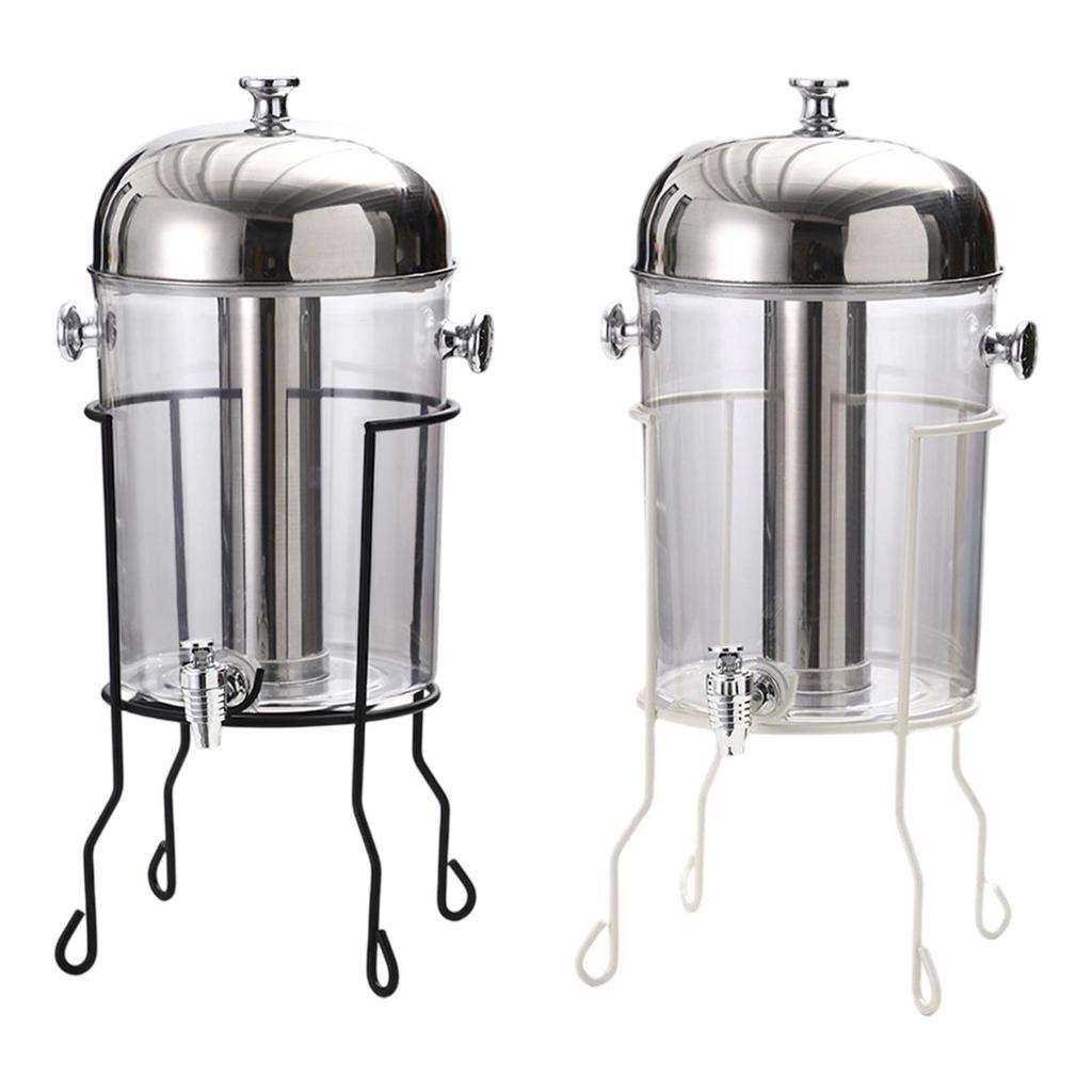 8L Commercial Juice Dispenser with Bracket Multipurpose for Large Gatherings Black