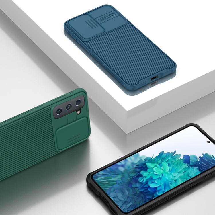 Dla Samsung Galaxy S21 5G NILLKIN Seria Black Mirror Pro Camshield Pełne Pokrycie Pyłoszczelne Odporne na Zarysowania Etui na Telefon