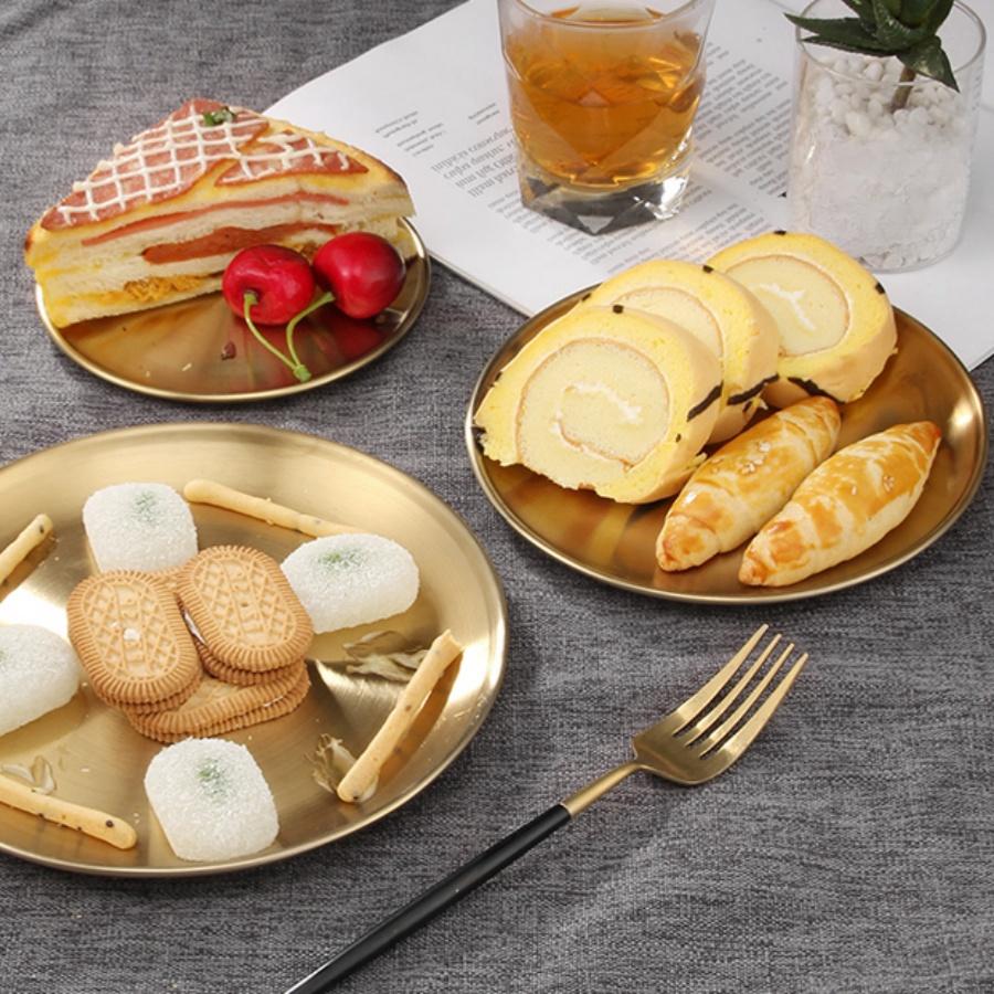 Stainless Steel Round Plate Grape Shaped Fruit Tray for Hotel Eco-Friendly Serving Food Tray