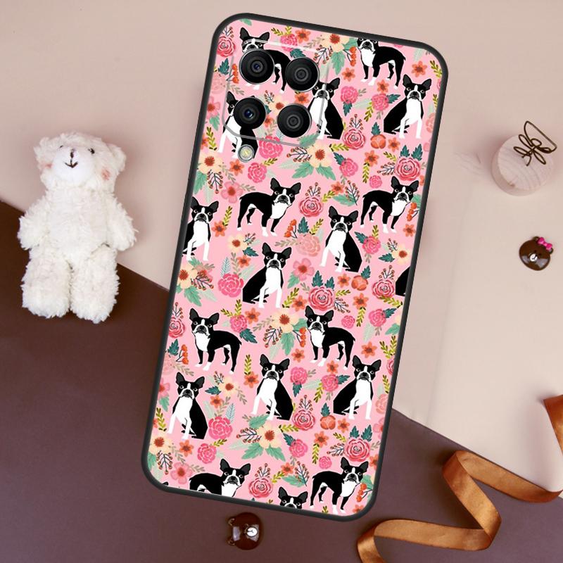Boston Terrier Dog Case For Samsung Galaxy M32 M52 M14 M54 M13 M33 M53 M56 M36 M16 M31 M11 M12 M35 M55 M15 M06