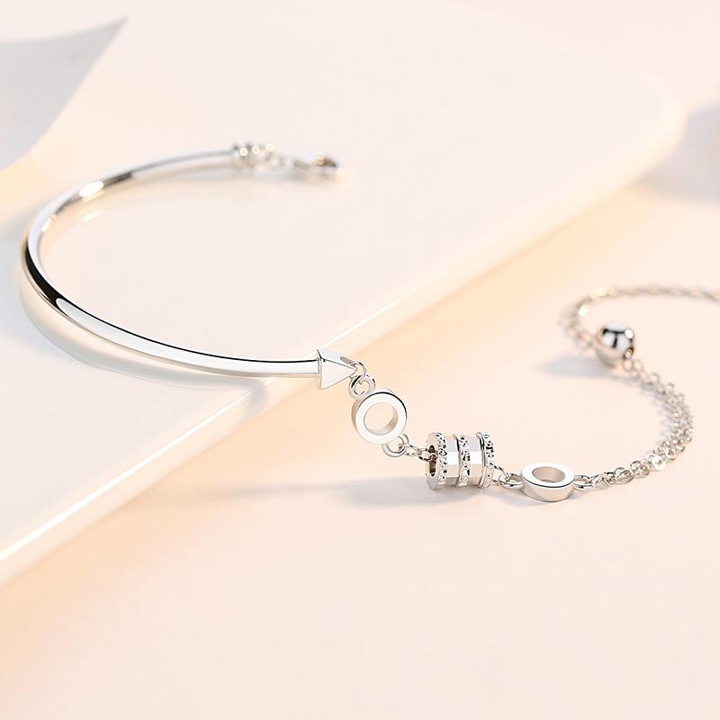 Small Waist Bracelet Female Sterling Silver Simple Personality Trendy Ins Niche Design Bracelet Bracelet Jewelry