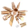 23 Messing-Holzarbeiten-Spitzen, Pyrographie-Lötkolben-Stiftspitzen für Holz, Leder, Kork, mit einzigartigem Design für Holzbearbeitungs-Handwerk, Hobbys