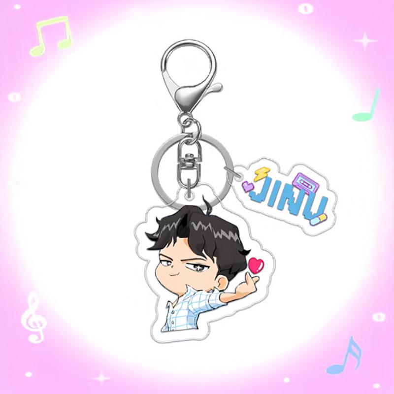 Schlüsselanhänger Koreanischer Anime Cartoon Schlüsselanhänger Partygeschenke Schlüsselanhänger K-Pop Figur Klassiker Schlüsselanhänger Rucksack Anhänger Schlüsselanhänger