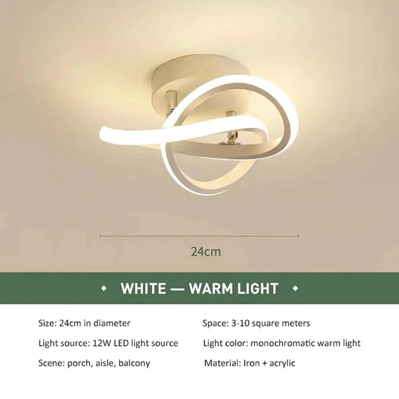 Modern LED Ceiling Light Simplicity Home Decor Fixture Ceiling Light Hallway Lamp for Living Room Aisle Minimalist Indoor Light