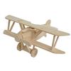 Diy Wooden Jigsaw Puzzle Handmade Assemble Painting Airplane Plane Model Toys For Kids Handicraft Flying Assemble (Wood Color)