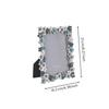 Flower Tabletop Photo Frame Embellished with Floral Border Decorative