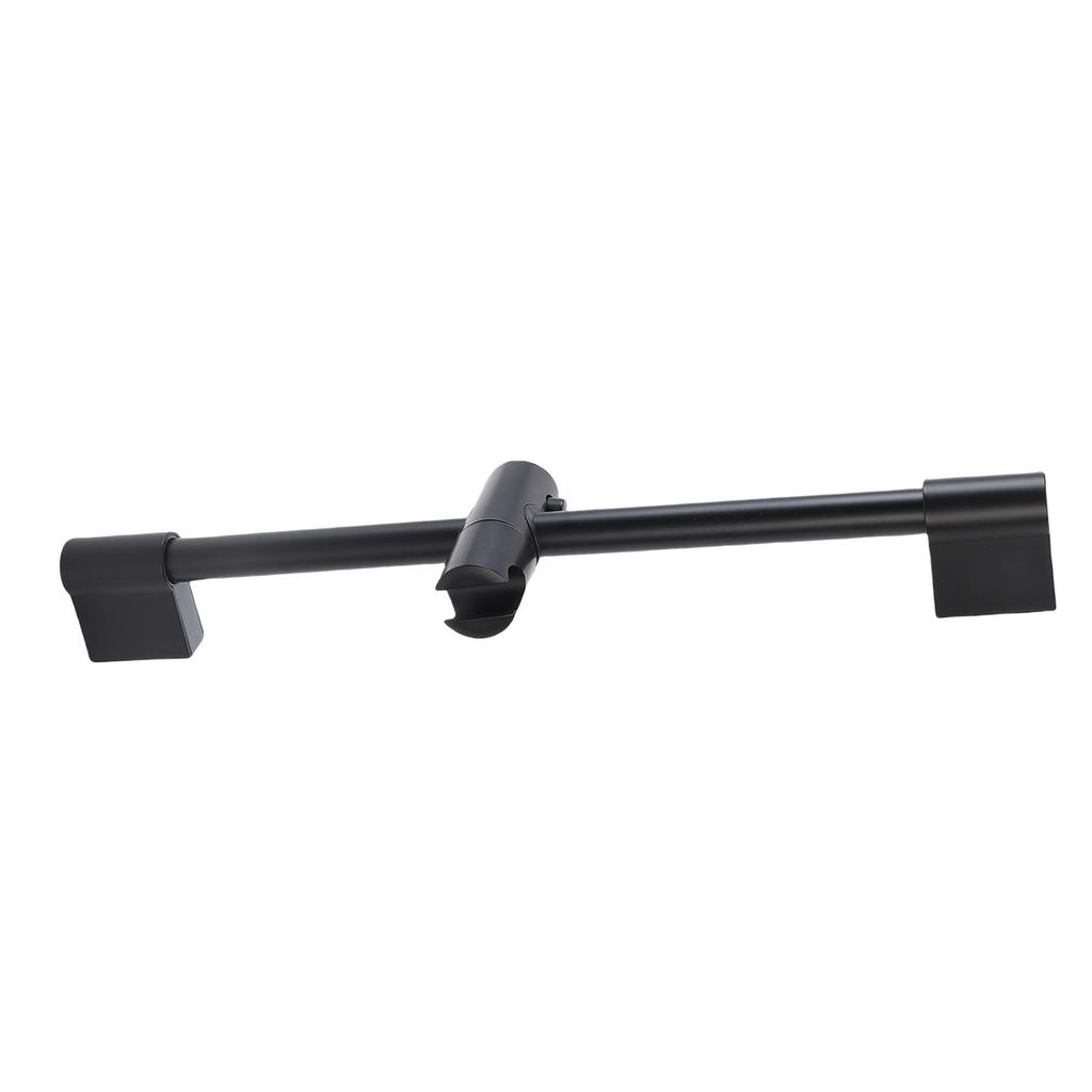 Shower Slide Bar Round Metal Handheld Shower Sliding Bar with   Shower Head Holder for Bathroom 40cm
