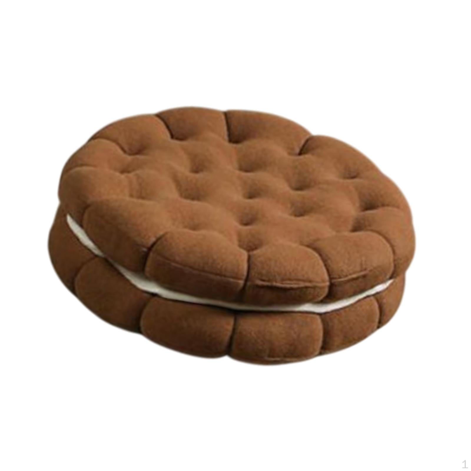 

Подушка-подушка в виде печенья для дивана и офиса Deep Brown