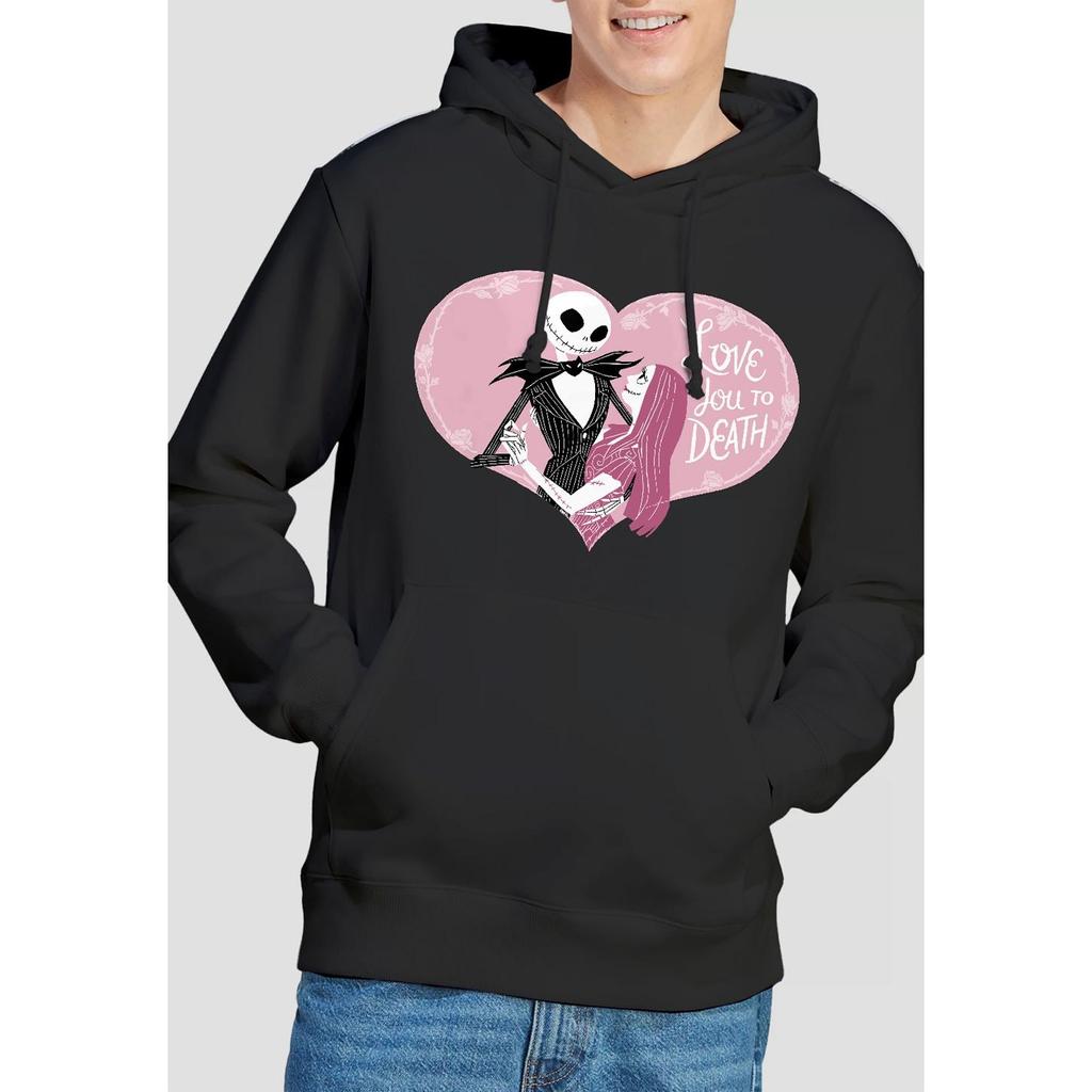 The Nightmare Before Christmas Herren Love You To Death Valentinstag Hoodie