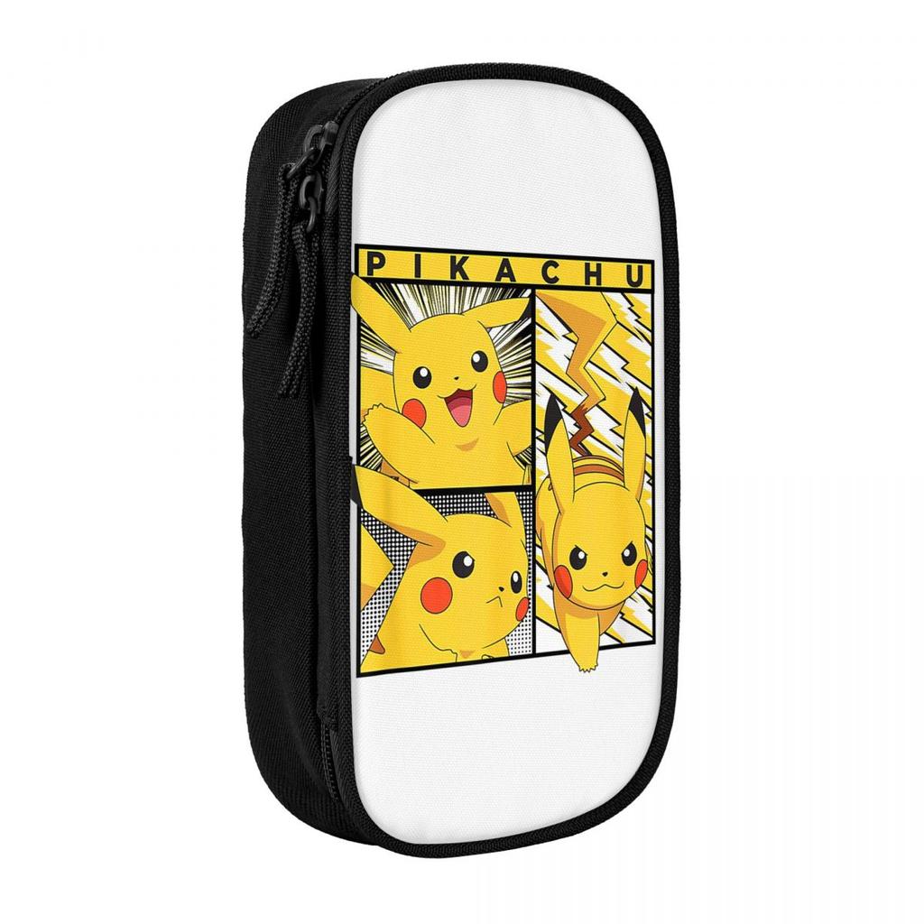 Pokemoned Team Pencil Cases Pen Holder Bag Girl Boy Big Capacity Students School Gifts Pencilcases