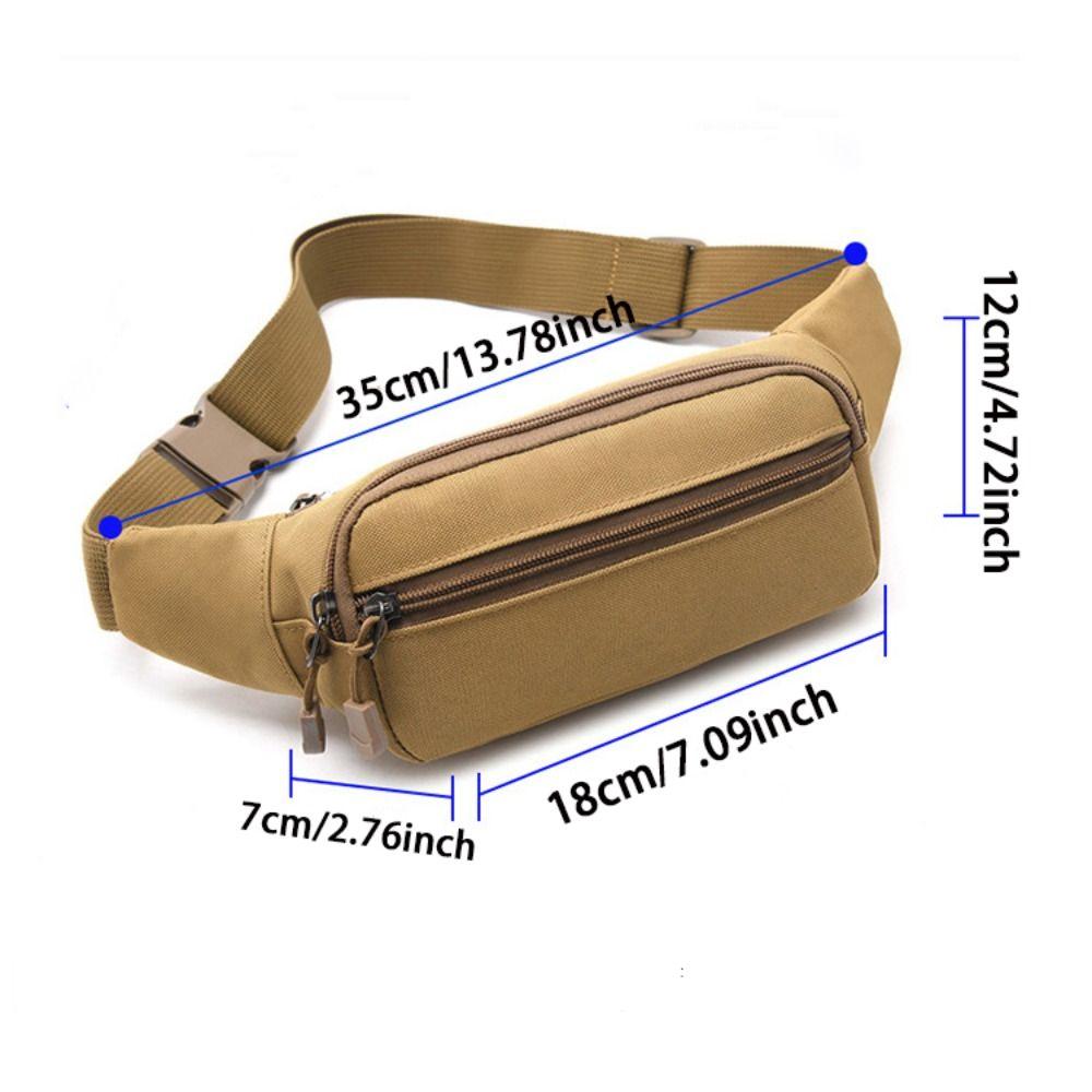 Adjustable Men Chest Bag Large Capacity Running Fanny Pack Fashion Crossbody Bag  Outdoor Sports