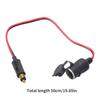 Europejski motocyklowy wtyk męski DIN do gniazda samochodowego żeńskiego Kabel Przewód Wodoodporny 12V 24V Długość 50cm
