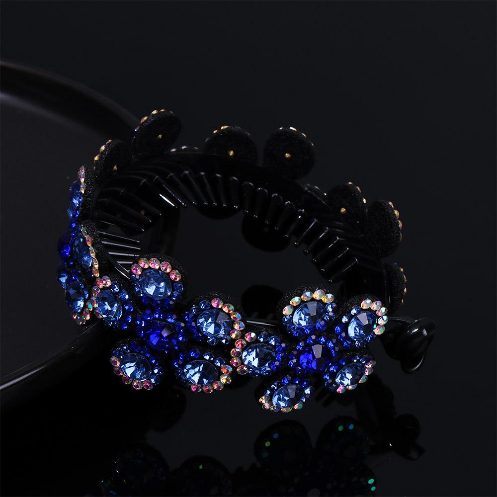Women fashion Ponytail Holder Hair Accessories Headwear Crystal Hair Claw HairClips Bun Hairpin