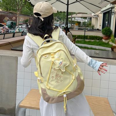 High-looking Cute College Style College Student Backpack Junior High School High School Student School Bag Travel Leisure Large Capacity Backpack