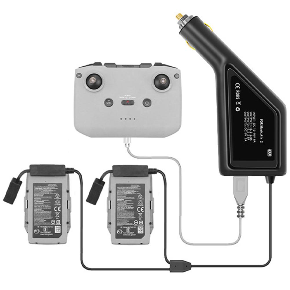 

Подвійний USB автомобільний зарядний пристрій для акумуляторів, модернізована деталь, аксесуар, підходить для дрона Mavic Air 2