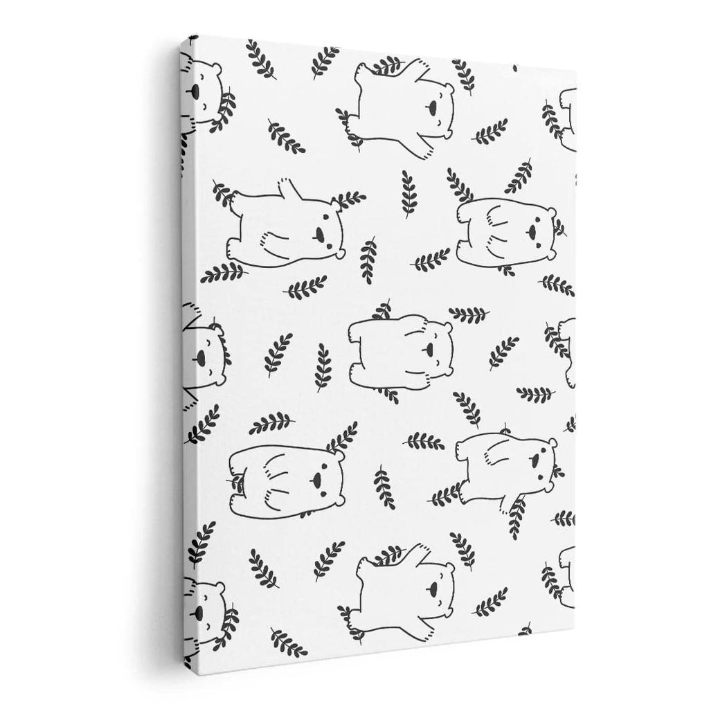 Art 420mm x Wall Wooden Stylish Interior Polar Animal Panel, Painting, Decoration, igsticker, 297mm, A3, Photo, Hanging, Frame, Decor, 016438, Bear,