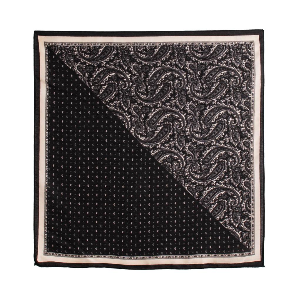 French retro leopard print silk scarf neck scarf simulation silk foreign style versatile temperament square scarf female live broadcast