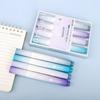 4pcs Gradual Sunrise Highlighter Pens Set Summer Mild Color Spot Liner Marker for Drawing Painting