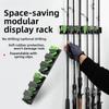 Plastic Material Wall-mounted Fishing Rod Stand Vertical Display Rack Fishing Room