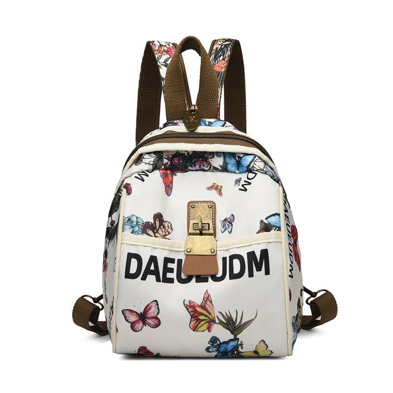 

New printed ink painting lightweight fashion travel bag backpack women s multi-functional travel mother bag