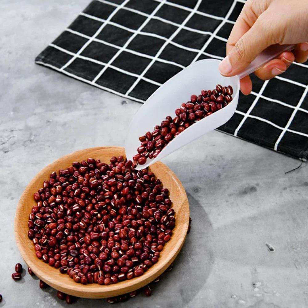 1PCS Mini Clear Plastic Ice Scoop Measuring Scoops for Weddings Candy Dessert Buffet Ice Cream Protein Powder