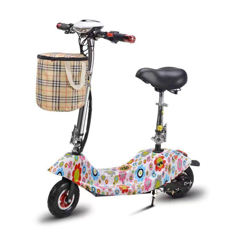 Little Dolphin Folding Electric Scooter: Two-Wheel Lithium Battery Commuter Bike for Teens