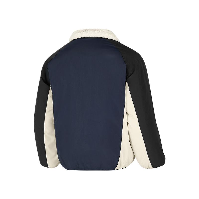 Skechers Warm Casual Comfortable Skin-Friendly Soft Jacket Men jackets Navy-Blue P424M092-002Z