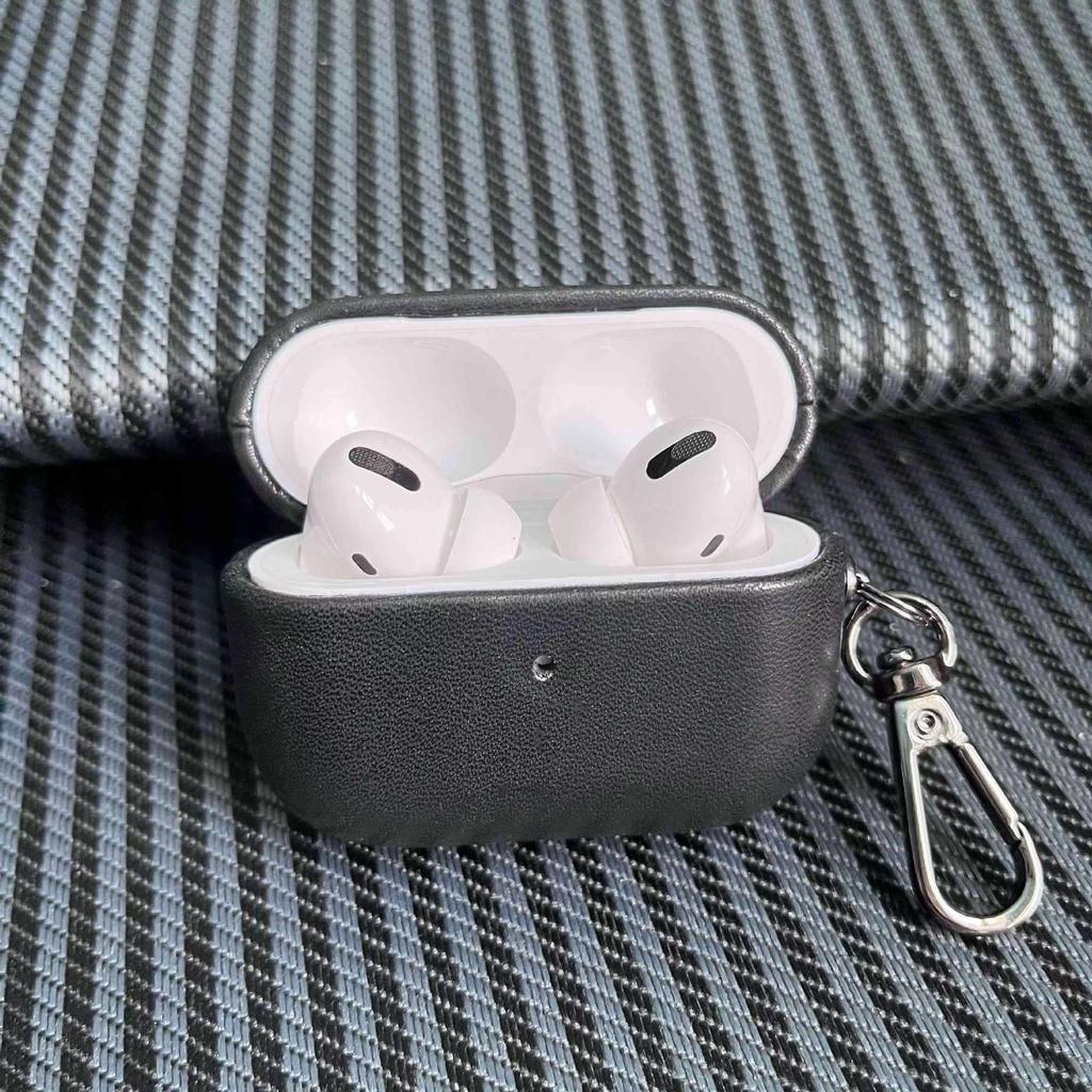 PU Leather Solid Color Wireless Earphone Case for Airpods Pro 2 & Airpods 4 3 2 1 Scratch-proof Drop-proof Inner Flocking Cover