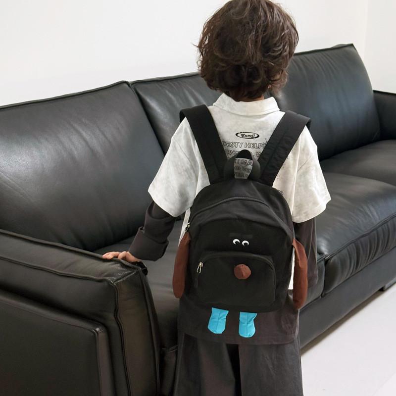 Unisex Kinderrucksack Mit Lustigem Einfarbigem Design Und Nahtdetails Für Die Schule