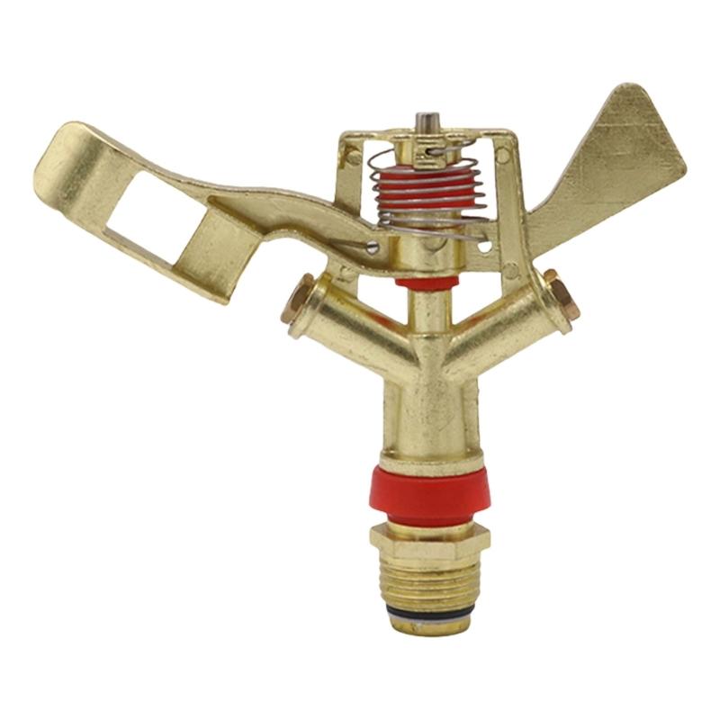 

1/2inch 3/4inch Metal Pulsating Farm Sprinkler 360 Degree Rotatable Rocker Arm Sprinkler Nozzle Garden Watering Irrigation