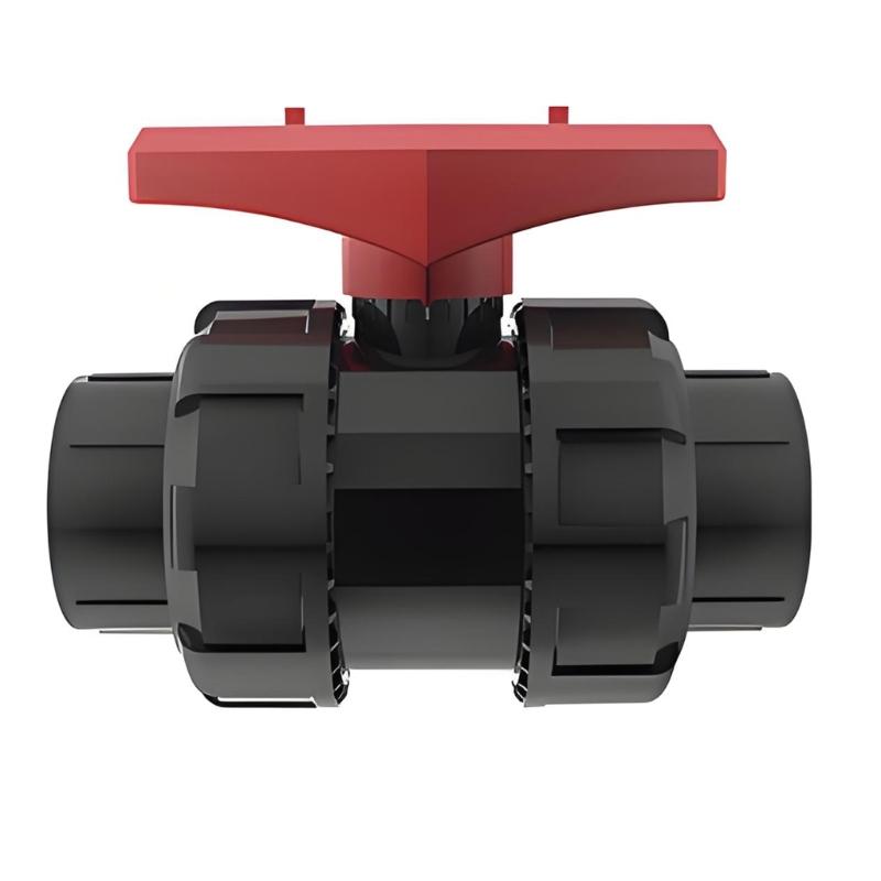 Hard Pipe Plumbing Double Union Control Part, UPVC Union End Component for Service Access and Pipe Management Use