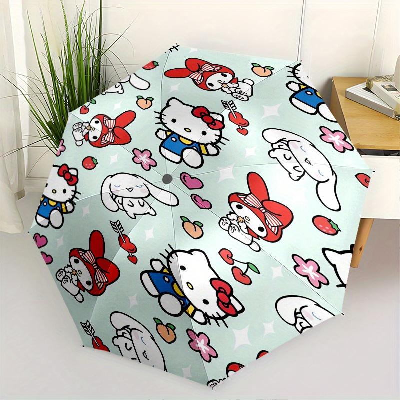 

Hello Kitty,My Melody Automatic Umbrella-Foldable, Durable 8-Bone Design, Compact and Stylish, Great for Camping, Halloween, Christmas, Moth