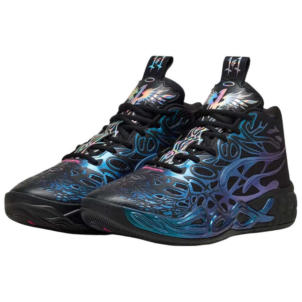 Puma MB.04 Mid Top Basketball Shoes Unisex Black Blue 311310-01
