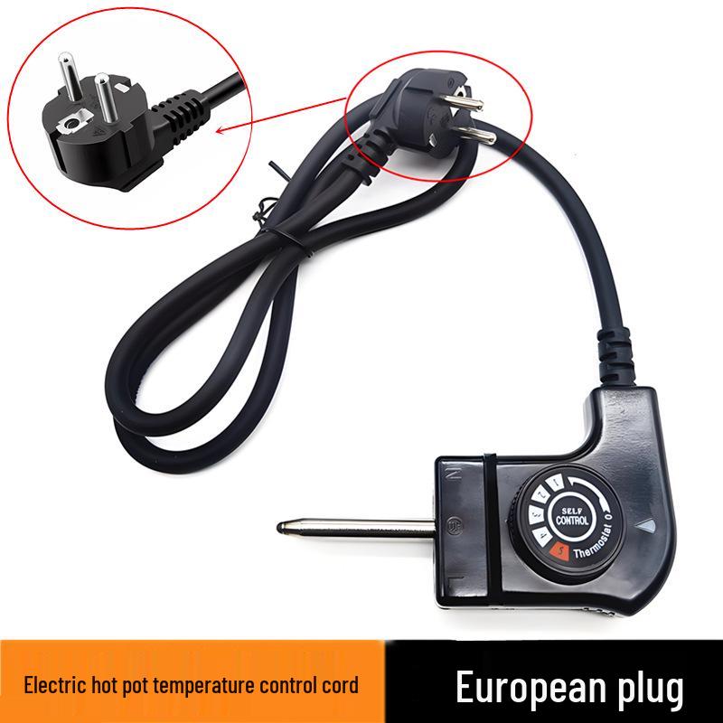 

Регулируемая электрическая сковорода для выпечки и блинница в европейском стиле с функцией хот-пот и шнуром питания из чистой меди.