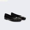 Fashion Black Five-Toe Flats Shoes Slip On Fashion Casual Shoes Shallow Mary Jane Round Toe Leather Shoes 2025 New Women Sheepskin Shoes