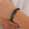 European American New Domineering Dragon Head Stainless Steel Bracelet Retro Dark Personality Trendy Accessory