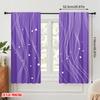 2pcs,2D Plane Printing Light Filtering Curtains Flowing Lines and Dots Versatile 100% Polyester (without Rod) Home Decor for