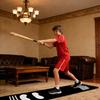 Baseball Batting Mat for Training Shock Absorbing Softball Pitching Mat Batting Practice Mat with Anti-Slip Bottom Footprint Guide for Beginner