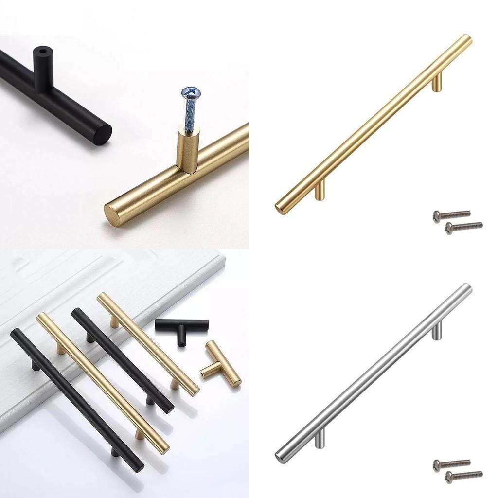 Elegant T Bar Handles For Bathroom And Kitchen With Brushed Stainless Steel Finish