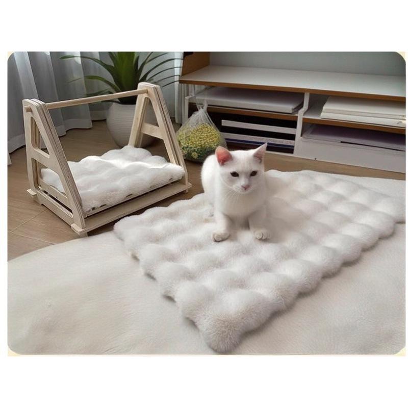 

Тепле Ліжко-Капсула для Кішок та Ігровий Комплекс з Подушкою та Щільною Ковдрою - Килимок для Домашніх Тварин для Сну та Відпочинку 52x38 cm