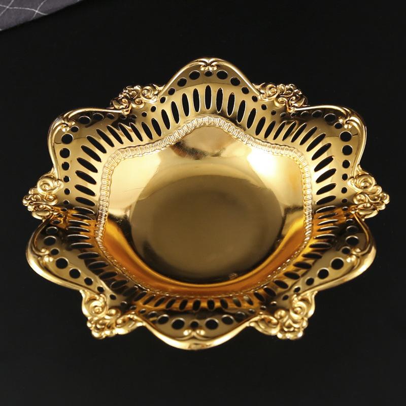 Metal Cake Plate, Afternoon Tea, Pastry Tray, Home Living Room Coaster, Snack Plate, Fruit Plate, Jewelry Storage Tray Ornament
