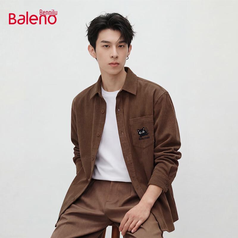 Baleno Men s JPB Waving Cat Corduroy Shirt Jacket L