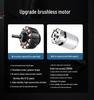 Brushless Dual-Speed Hand Drill with Lithium Battery and Metal Chuck
