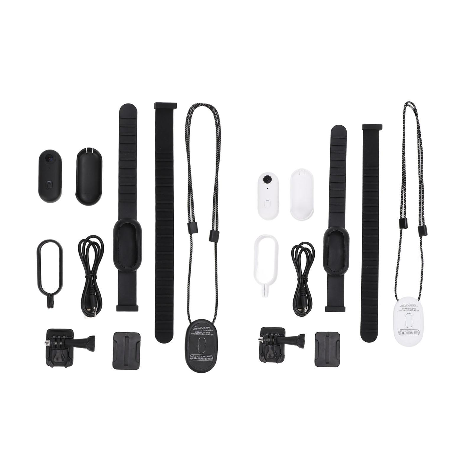 

Pet Collar Camera 1080P HD Wireless Wide Angle Magnetic Wearable Video Recorder Small Action Camera Black