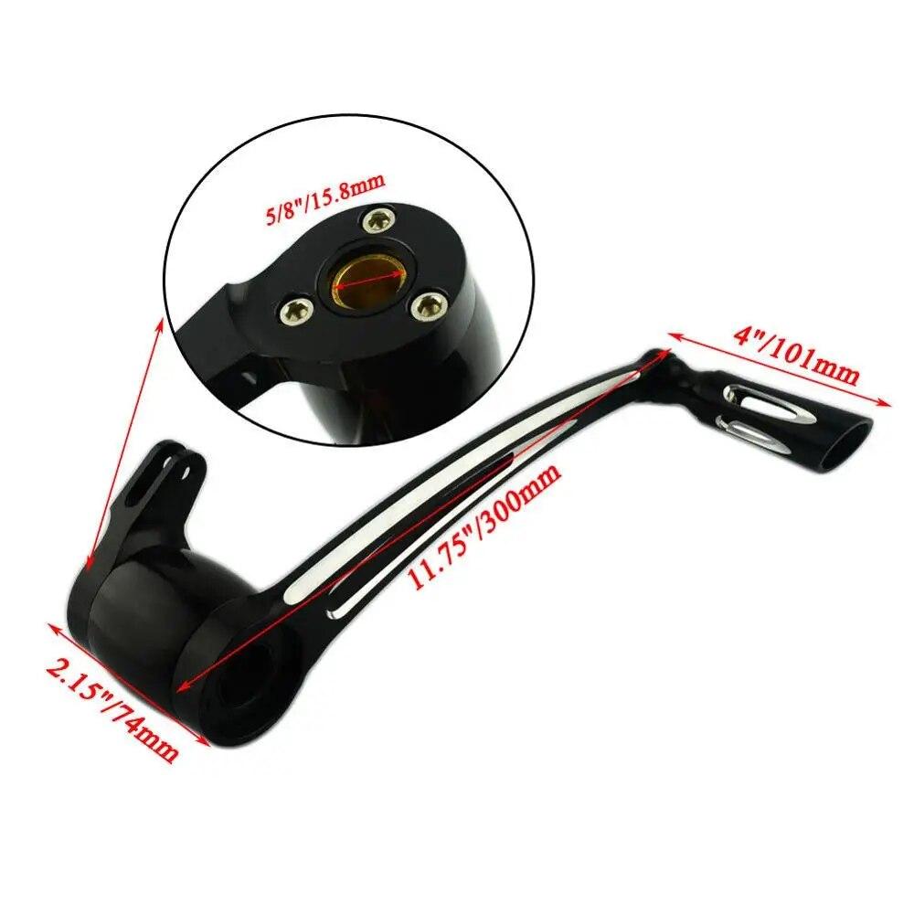 Black Brake Arm Kit Shift Lever Shifter Pegs For Harley Touring Road King 08-18 Softail Fatboy 00-18 Brake Pedal
